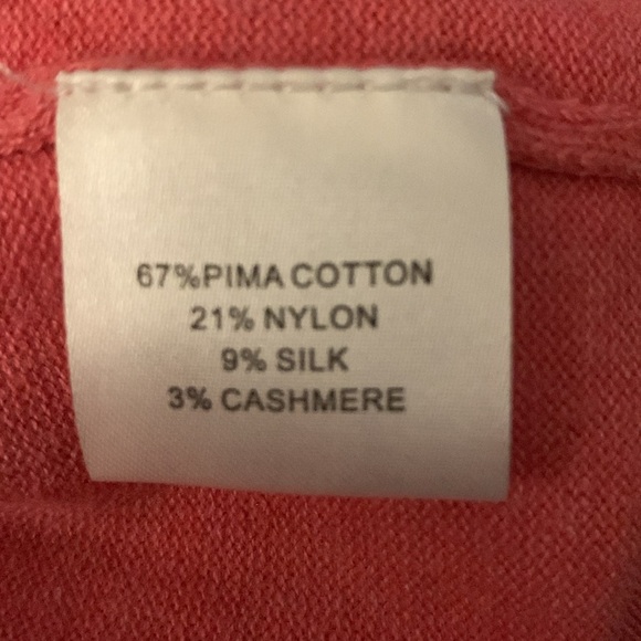 Peter Millar Men's Pink cashmere blend V-Neck Sweater - Picture 5 of 5